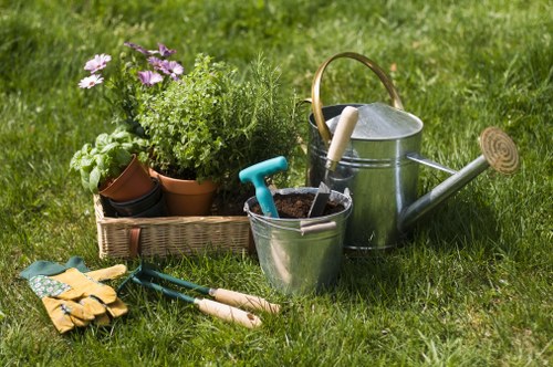Payment and invoice arrangement for garden landscaping work