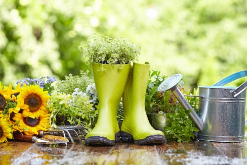 Creative landscaping features in a Battersea outdoor space